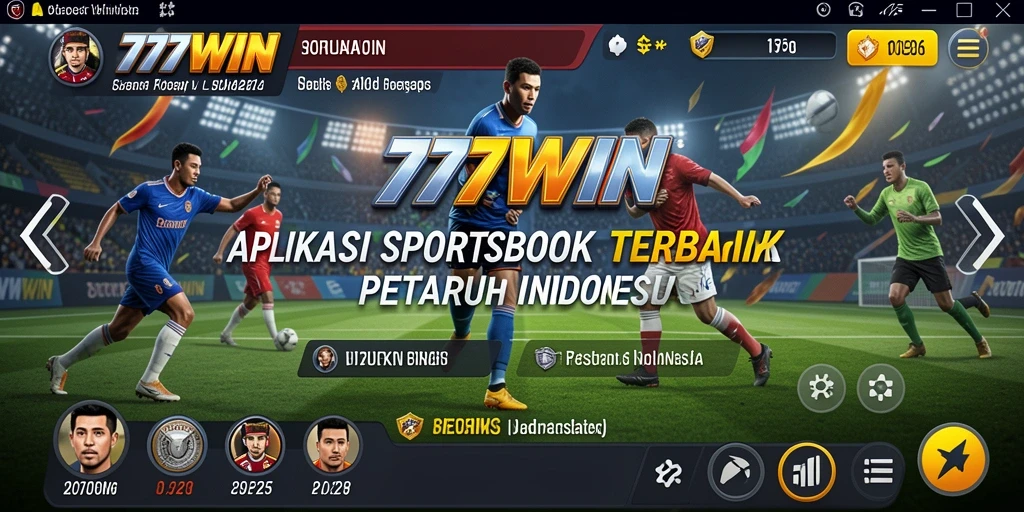 Tampilan utama 777WIN menampilkan berbagai pilihan taruhan olahraga.