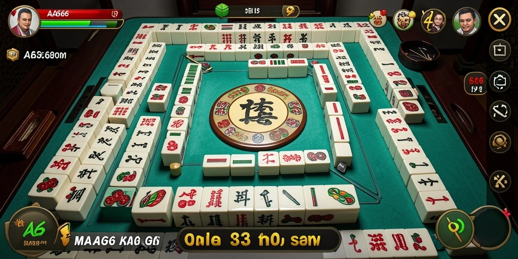Screenshot AA666 menampilkan gameplay Mahjong yang menarik dan menantang.