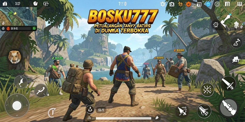 Screenshot gameplay menunjukkan petualangan seru di dunia terbuka.