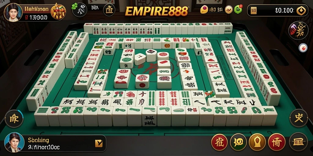Tampilan gameplay seru di EMPIRE88 dengan Mahjong yang menantang.
