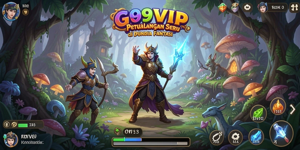 Tampilan gameplay seru dan menarik dalam G9VIP.