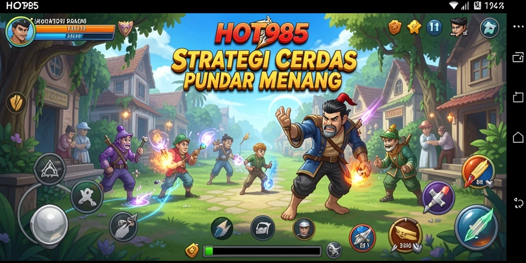 Tangkapan layar HOT985 menunjukkan intensitas gameplay strategi yang mendebarkan.