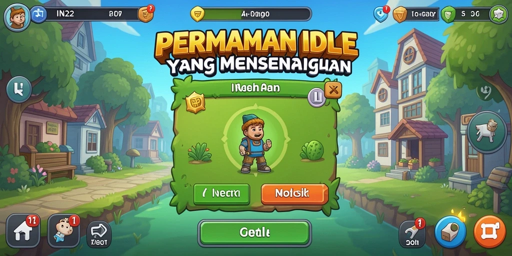 Tampilan gameplay IN22 yang menarik dan penuh warna.
