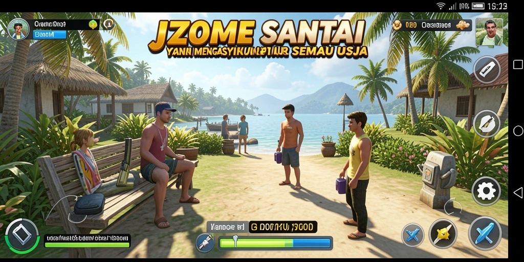 Screenshot gameplay J200M menampilkan aksi seru dan grafis yang menawan.