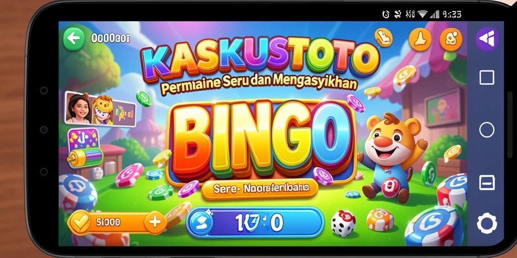 Screenshot gameplay KASKUSTOTO dengan suasana permainan Bingo yang seru.