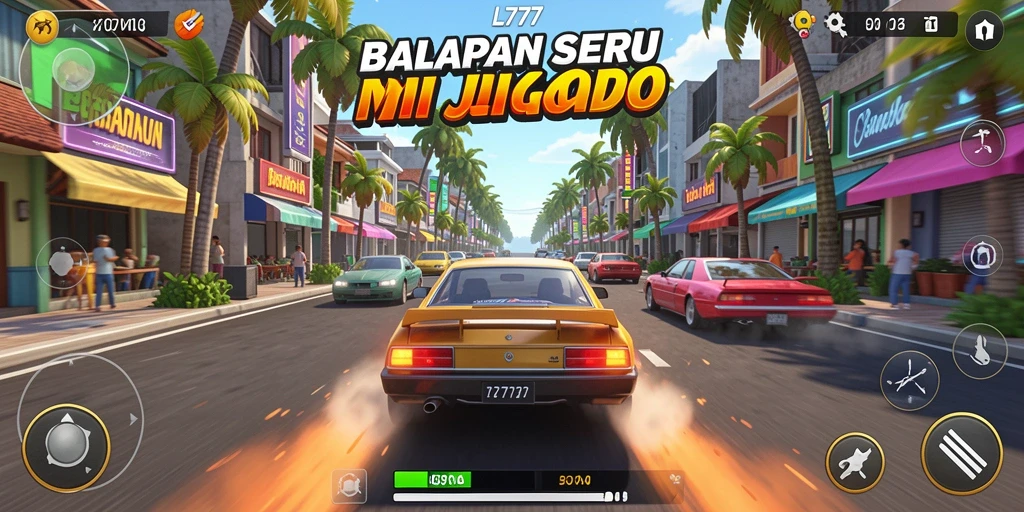 Gameplay seru L777 dengan balapan yang menegangkan dan grafis memukau.