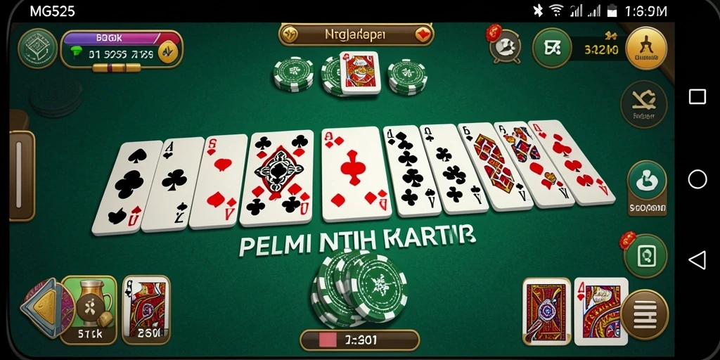 Tampilan gameplay seru dalam permainan Domino MG525.