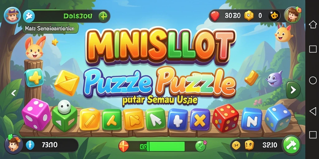 Tampilan gameplay MINISLOT yang menarik dan penuh warna.