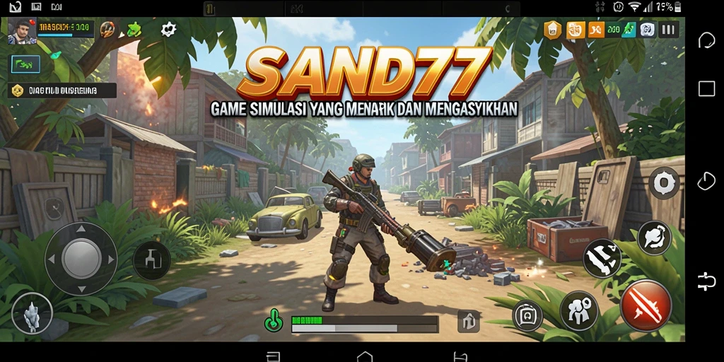 Tampilan gameplay SAND77 yang menawan dan menarik.