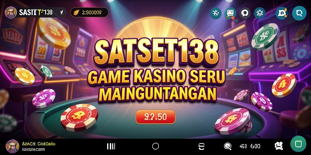 Screenshot utama SATSET138 menampilkan gameplay seru Kasino.