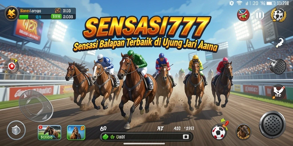 Gameplay balapan mendebarkan di SENSASI777 dengan mobil cepat.